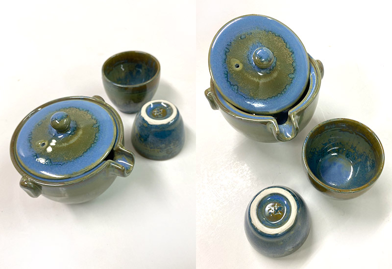 隨身小茶具(1壺2杯)-藍